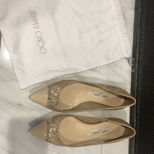 Jimmy Choo Lace Flats
